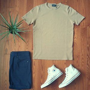 Boohoo-MAN Knitted Crew Neck T-Shirt